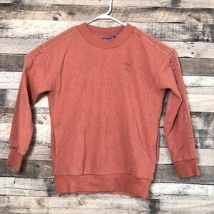 Adidas Sweatshirt Womens XS Blush Crew Neck Long Sleeve Pullover Athleisure